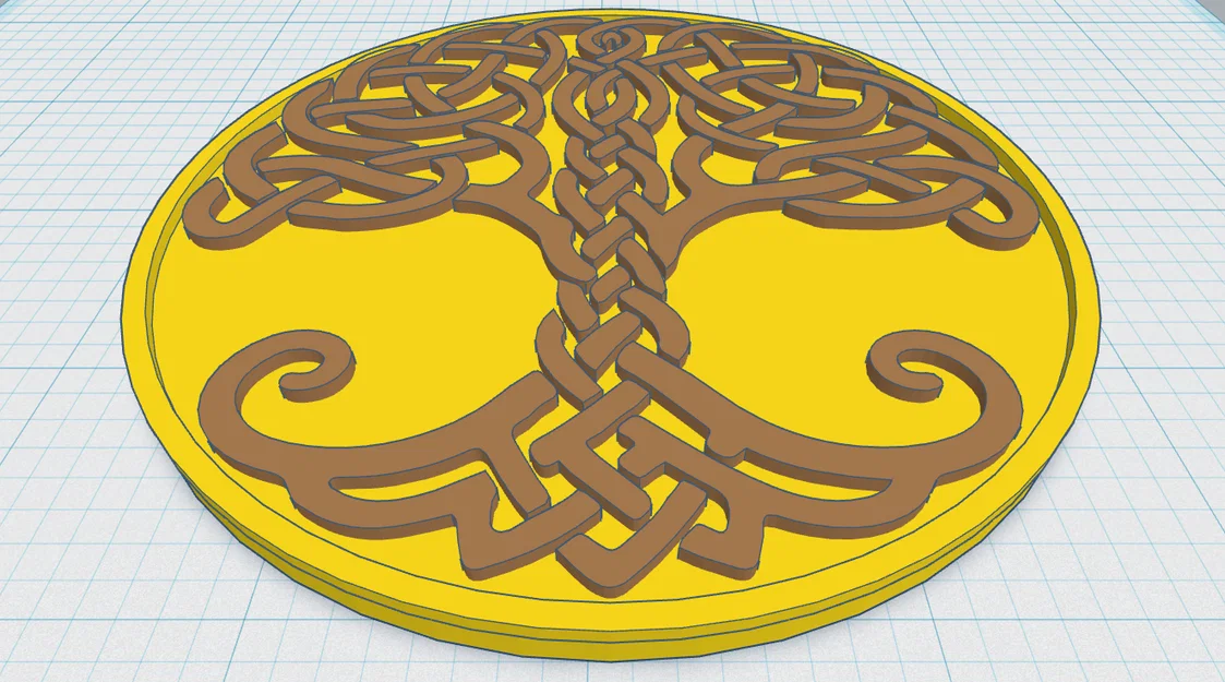 Tấm lót ly "Celtic / Norse - Cây Sự Sống 23" - Image 1