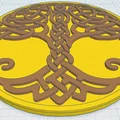 Tấm lót ly "Celtic / Norse - Cây Sự Sống 23" - Thumbnail 1