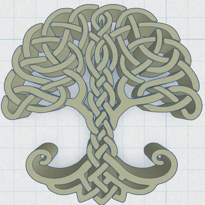 Tấm lót ly "Celtic / Norse - Cây Sự Sống 23"