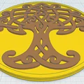 Đế lót ly Cây Sự Sống Celtic / Norse 21 - Thumbnail 1