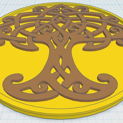 Đế lót ly Cây Sự Sống Celtic / Norse 21