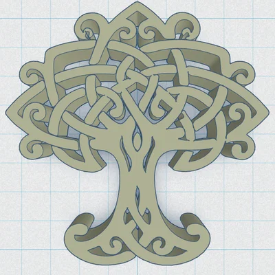 Đế lót ly Cây Sự Sống Celtic / Norse 21