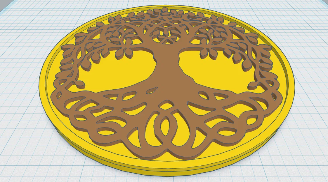 Đế Lót Cây Sự Sống Celtic / Norse 20 - Image 1