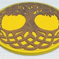 Mặt Đế Chén Celtic / Norse - Cây Sự Sống 19 - Thumbnail 1
