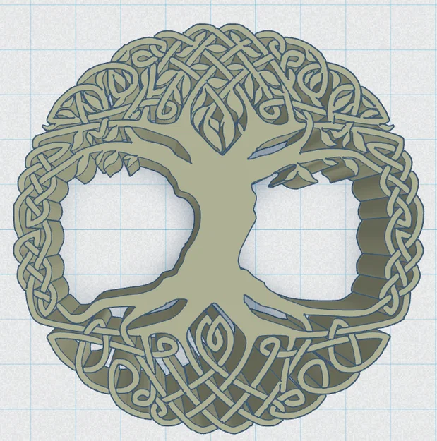 Celtic / Norse - Cây Sự Sống Đế Lót Ly 17 - Image 2