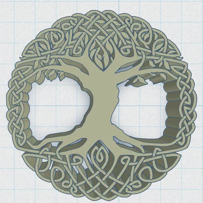 Celtic / Norse - Cây Sự Sống Đế Lót Ly 17