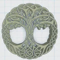 Khay Lót Ly Celtic / Norse - Cây Sự Sống 15 - Thumbnail 2