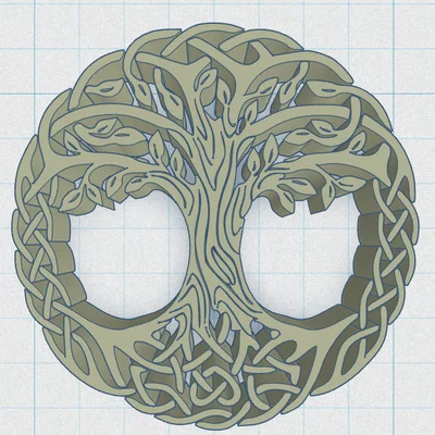 Khay Lót Ly Celtic / Norse - Cây Sự Sống 15