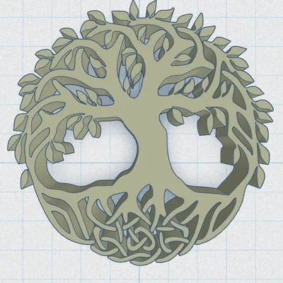 Đế lót ly Cây Sự Sống Celtic / Norse