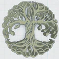 Đế Lót Ly Cây Sự Sống Phong Cách Celtic / Norse (Bản 13) - Thumbnail 2