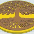 Celtic / Norse - Cây Sự Sống Đĩa Lót Ly 10 - Thumbnail 1