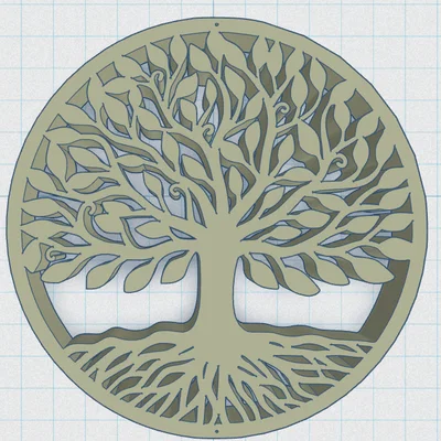 Celtic / Norse - Cây Sự Sống Đĩa Lót Ly 10