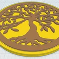 Đế lót ly Celtic / Norse - Cây Sự Sống 7 - Thumbnail 1