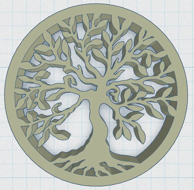 Đế lót ly Celtic / Norse - Cây Sự Sống 7 - Image 2