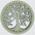 Đế lót ly Celtic / Norse - Cây Sự Sống 7 - Thumbnail 2