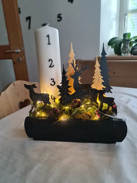 Chân cắm trang trí bó hoa Giáng sinh - Image 1