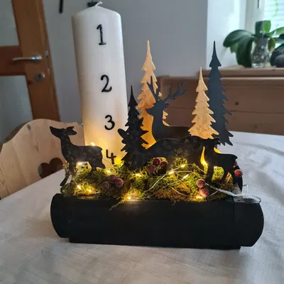 Chân cắm trang trí bó hoa Giáng sinh