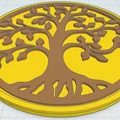 Khắc Lót Ly / Cây Sự Sống Phong Cách Celtic / Norse 3 - Thumbnail 1