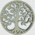 Khắc Lót Ly / Cây Sự Sống Phong Cách Celtic / Norse 3 - Thumbnail 2