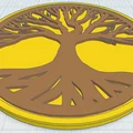 Đế Lót Cốc Celtic / Norse - Cây Sự Sống 2 - Thumbnail 1