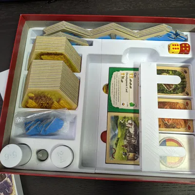 Hộp đựng Catan & chỗ trao đổi thẻ (bản US Catan Studio)