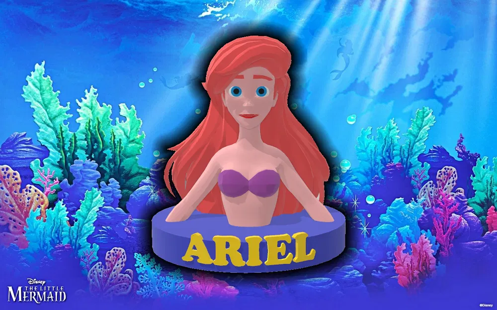Tượng Ariel - Nàng Tiên Cá Phiên Bản Low Poly - Image 1
