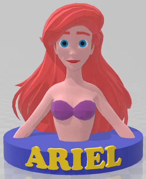 Tượng Ariel - Nàng Tiên Cá Phiên Bản Low Poly - Image 2