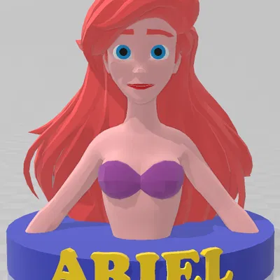 Tượng Ariel - Nàng Tiên Cá Phiên Bản Low Poly