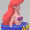 Tượng Ariel - Nàng Tiên Cá Phiên Bản Low Poly - Thumbnail 3