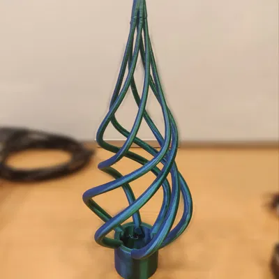 Chóp cây thông Noel xoắn ốc / Đồ trang trí Giáng sinh