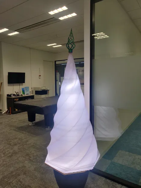 Chóp cây thông Noel xoắn ốc / Đồ trang trí Giáng sinh - Image 2