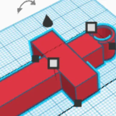 Móc treo Giáng sinh hình cây thánh giá