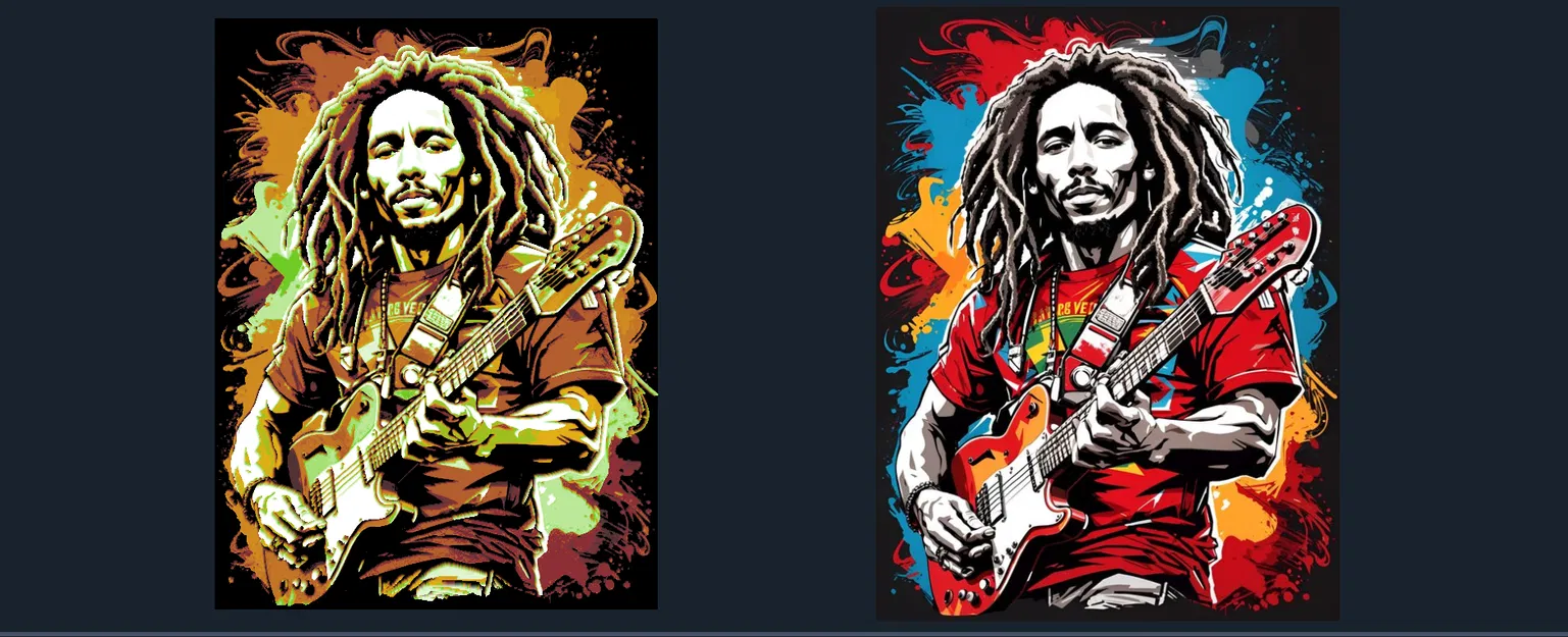 Bob Marley Hueforge Sơn bằng Filament - Image 2