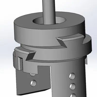 Kẹp tâm camera cho CNC cán 7mm