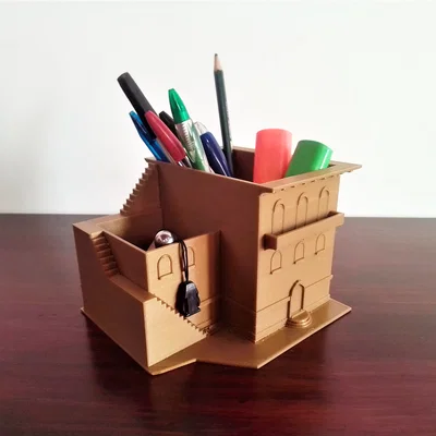 Khuôn In 3D: Hộp Đựng Đồ Trang Trí Bàn Hình Ngôi Nhà