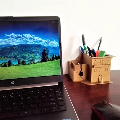 Khuôn In 3D: Hộp Đựng Đồ Trang Trí Bàn Hình Ngôi Nhà