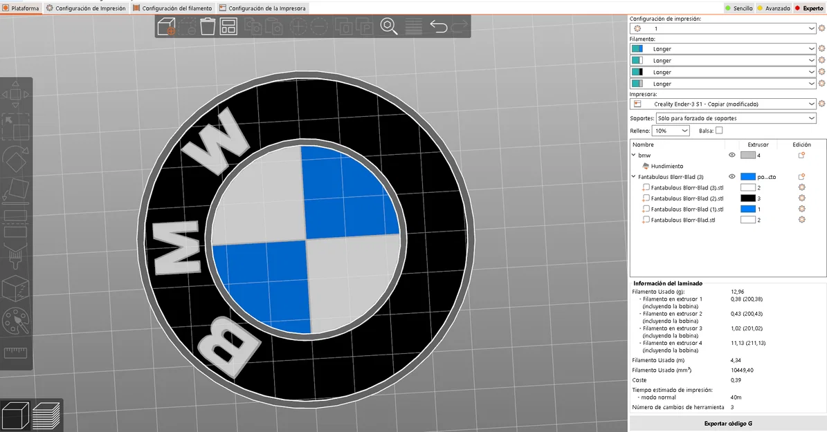 Logo BMW Tách Rời Từng Bộ Phận - Image 1