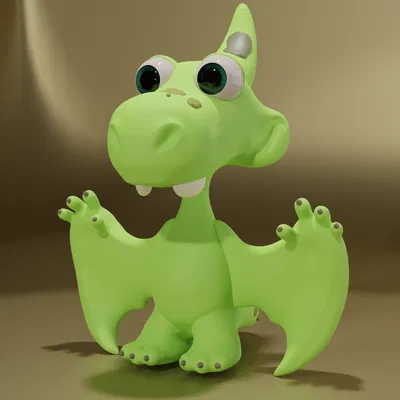 Khủng Long Pterodactyl Dễ Thương / Mô Hình Pterodactilo Đáng Yêu