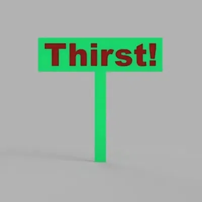 Biển Báo Khát Không Cần Đa Màu