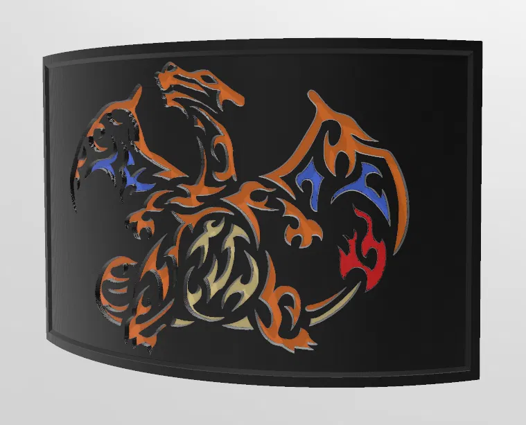 Pokemon - Charizard Lithophane - Image 2