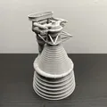 Mô hình 3D Động cơ F-1 Tên lửa Saturn V - Thumbnail 1