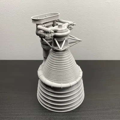 Mô hình 3D Động cơ F-1 Tên lửa Saturn V