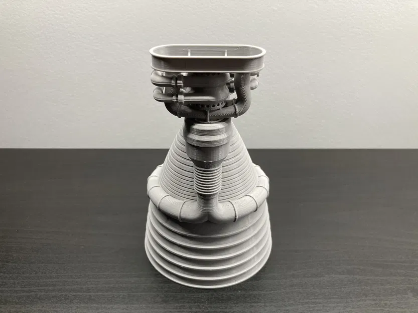 Mô hình 3D Động cơ F-1 Tên lửa Saturn V - Image 4