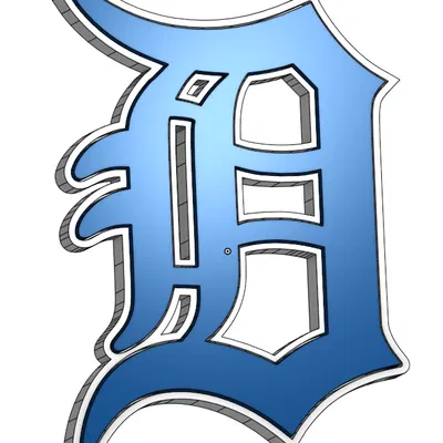 Logo Detroit Tigers - Gắn sẵn nam châm
