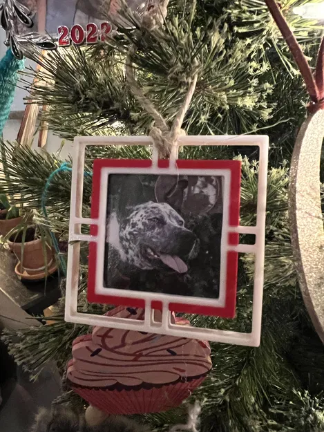 Khung Giáng Sinh 2 Màu Siêu Dễ In Cho Cây Thông Noel 1 3/4"x1 3/4" - Image 2