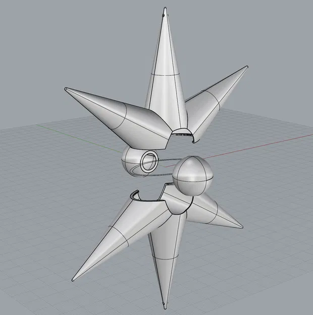 Ngôi Sao Giáng Sinh Đường Kính 202mm Có 6 Cánh - Image 3