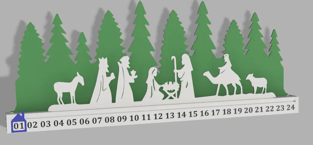 Lịch Vạn Niên Mô Hình Hang Đá Giáng Sinh - Image 2