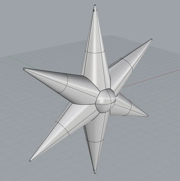 Ngôi Sao Giáng Sinh Đường Kính 202mm Có 6 Cánh - Image 4