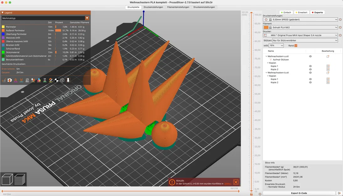 Ngôi Sao Giáng Sinh Đường Kính 202mm Có 6 Cánh - Image 5