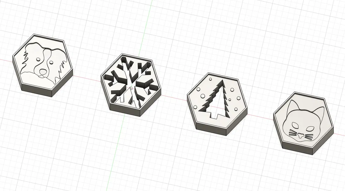 Khuôn Cắt Bánh Quy & Đóng Dấu Giáng Sinh Dễ Thương (Cây Thông, Tuyết, Mèo, Chó) - Image 3